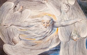 Dios responde a Job desde el torbellino de William Blake